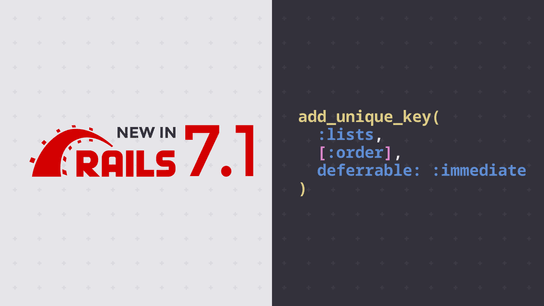 Rails 7.1 adds the ability to defer the unique constraints in PostgreSQL