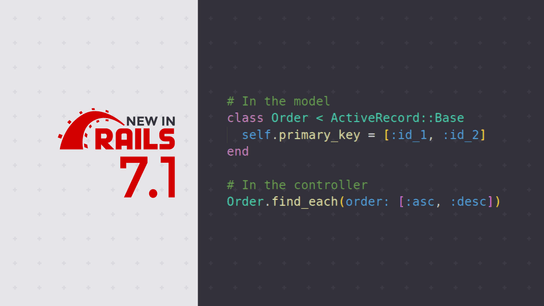 Rails 7.1 adds support for multiple-column ordering in Activerecord