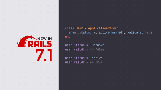 Rails 7.1 adds validation to enums