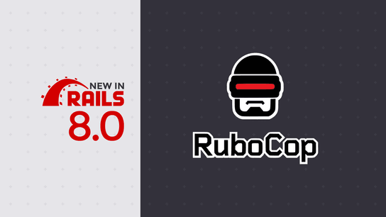 RuboCop comes built-in with Rails 8.0
