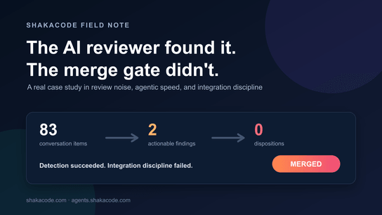 The AI Reviewer Found It. We Merged Anyway.